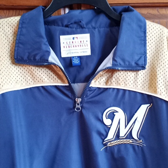Mens large Milwaukee Brewers pull over - Picture 6 of 7